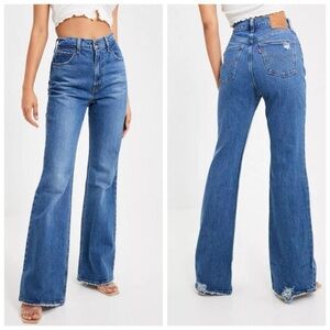 Levi’s Women's Blue Flared Jeans 70s High Flare Size 26